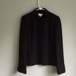 NWOT Ann Taylor LOFT black jacket with gorgeous detail